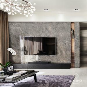Oyster Grey TV Wall