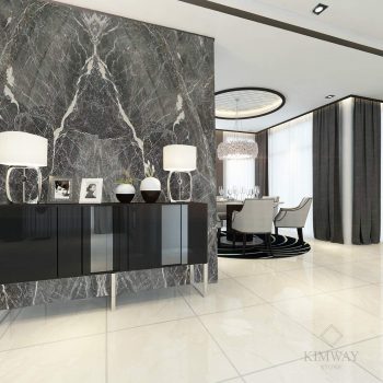 Pascal Grey feature wall