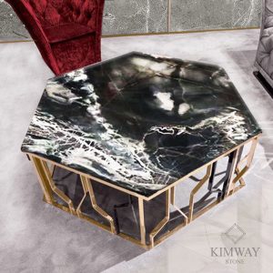 Cosmo Gold Hexagon Coffee Table