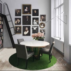 Meteor White Round Dining Table
