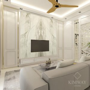 Volakas White TV Wall