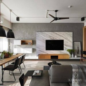 Volakas White TV Wall