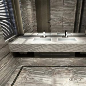 Blued Palisandro Vanity Top & Floor